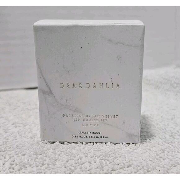 Dear Dahlia Paradise Dream Velvet Lip Mousse 0.21 fl oz 2 pk (Ballet + Teddy) - Picture 1 of 3